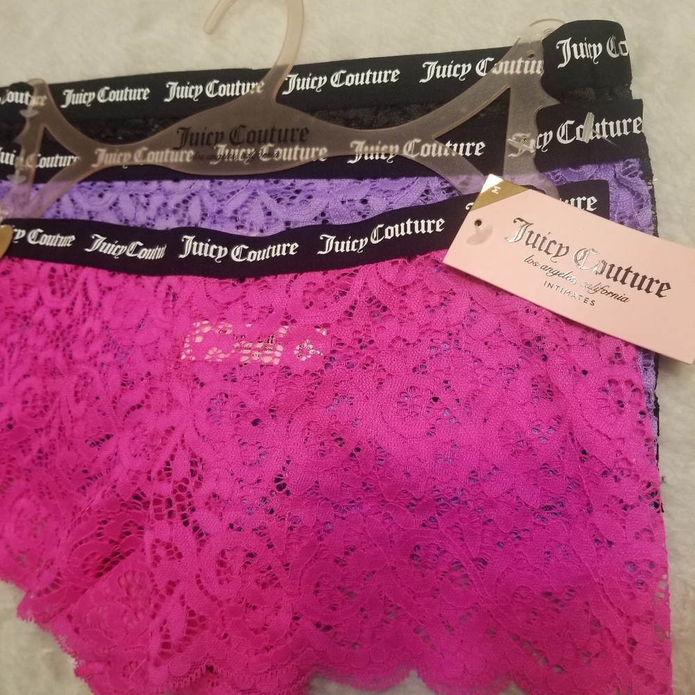 NWT Juicy Couture Set of 3 Cheeky Panties - Picture 8 of 10